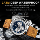 Lige Casual™ Waterproof  Luminous Men's Wristwatch Leather Men Quartz Watches Casual Clock