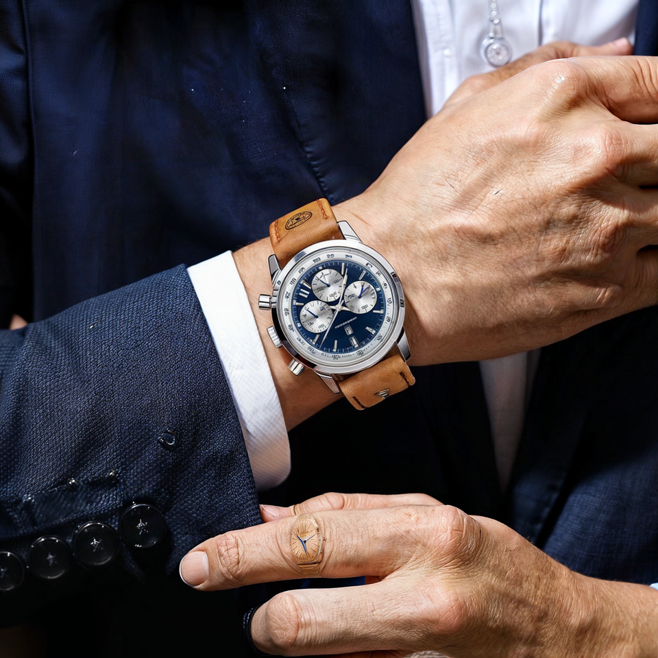 Lige Casual™ Waterproof  Luminous Men's Wristwatch Leather Men Quartz Watches Casual Clock